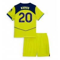 Tottenham Hotspur Mohammed Kudus #20 Tretí Detský futbalový dres 2025-26 Krátky Rukáv (+ trenírky)